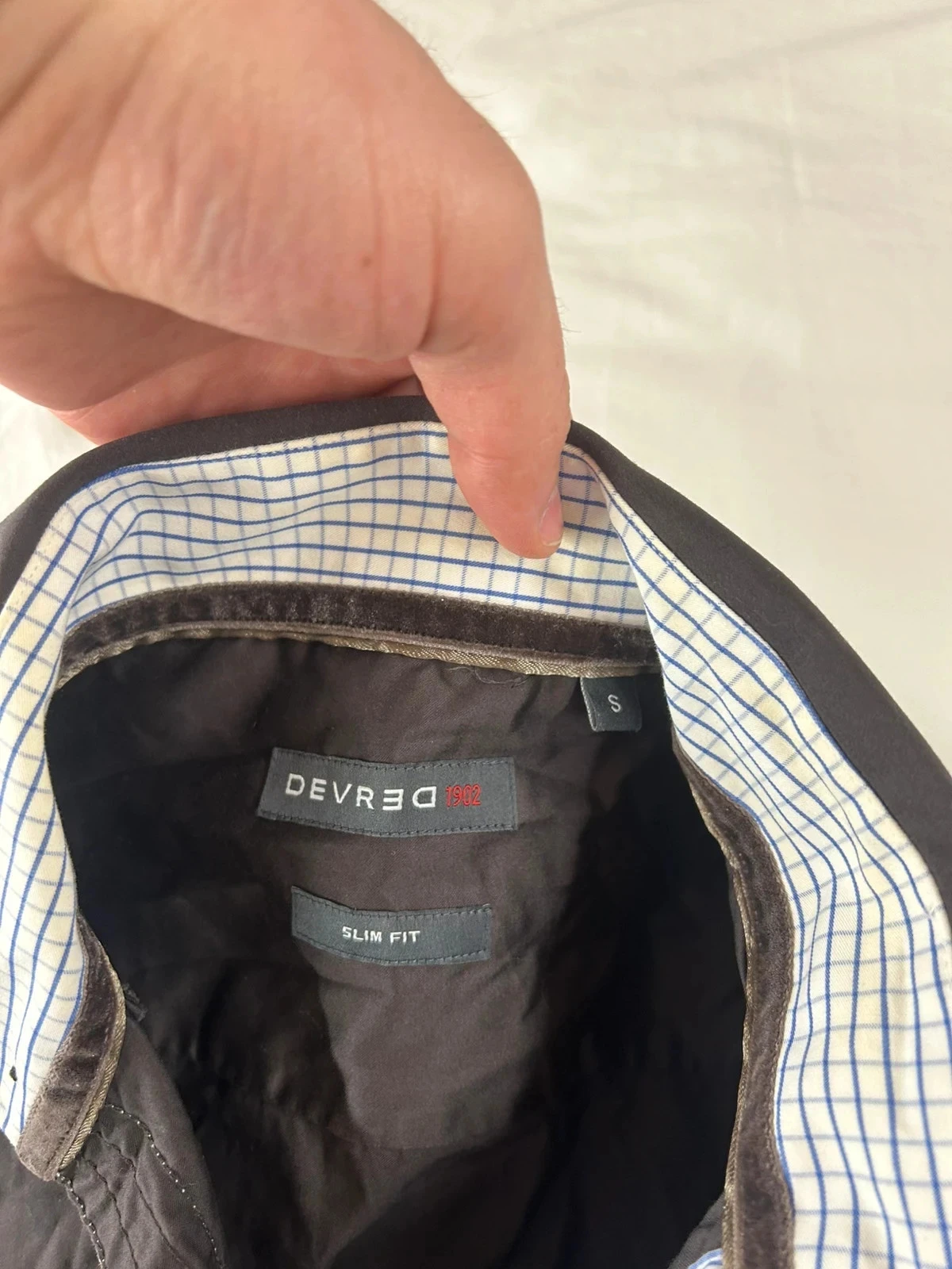 Black solid Devred slim fit shirt – photo 7